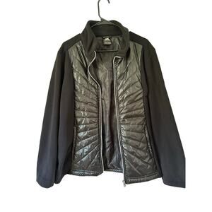 ZeroXpour Mixed Media Jacket Full Zip Front, Stand-up Hand Packets Sized XXL